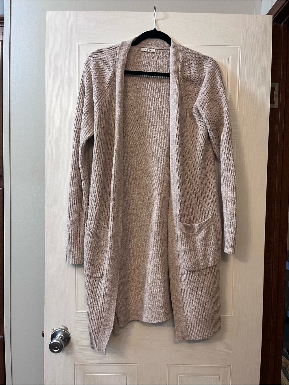 Maurices Open-Front Long Cardigan - Taupe